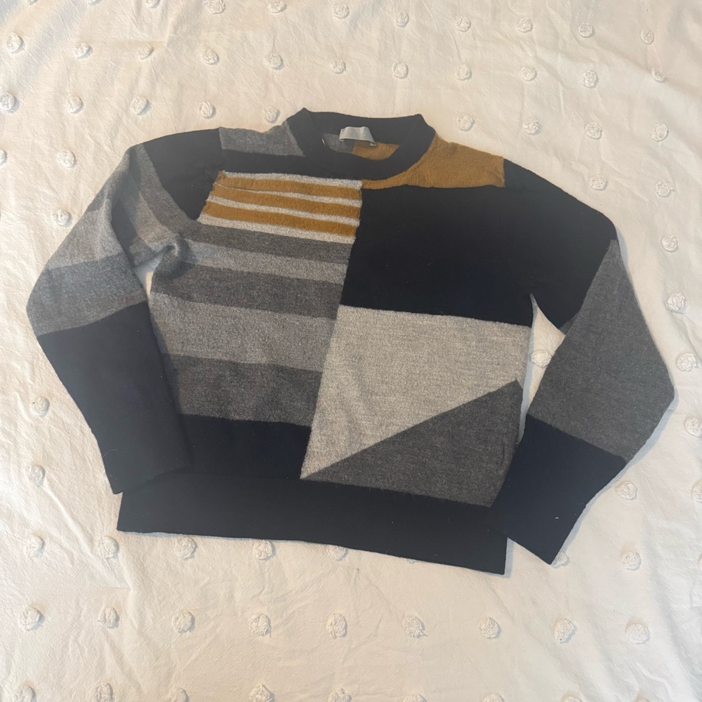 Dior Men's Crewneck Sweater - Black, Gray, Gold